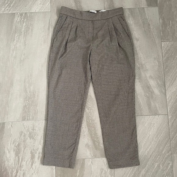 Aritzia Babaton Wool Houndstooth Conan Cropped Pant - Picture 1 of 7